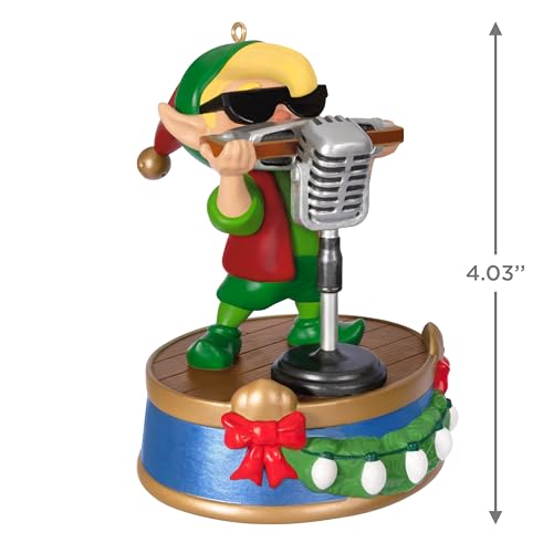 Hallmark Keepsake Christmas Ornament 2024, North Pole Tree Trimmers Band Collection Hank On Harmonica Musical With Light, ...
