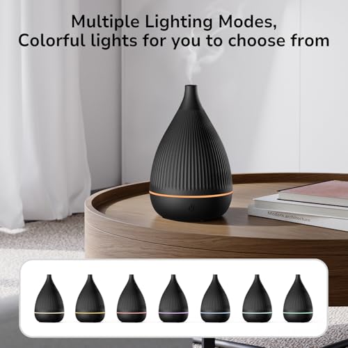 Ultrasonic Essential Oil Diffuser, Home Fragrance Aroma Diffuser with Auto Shut-Off, Color Change Night Light & Ultra-Quie...