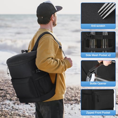 Tenot Cooler Backpack 33 Cans Backpack Coolers Insulated Leak Proof Soft Beach Cooler Bag for Men Women Ice Chest Backpack...