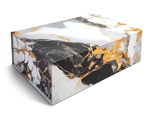 Sorarto Luxury Keepsake Gift Box | Marble Gold Decorative Boxes with Magnetic Lids for Presents, Wedding Memory Box, and B...