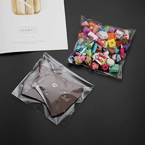 Morepack Self Sealing Cellophane Bags,5x7 Inches 200 Pcs Clear Resealable Cookie Bags Self Adhesive for Packaging Cookies,...