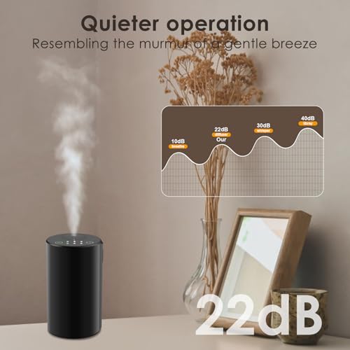 KONCHILE Waterless Essential Oil Diffuser, Battery Powered Mini Scent Air Machine, Aromatherapy Mist Diffuser for Home Roo...
