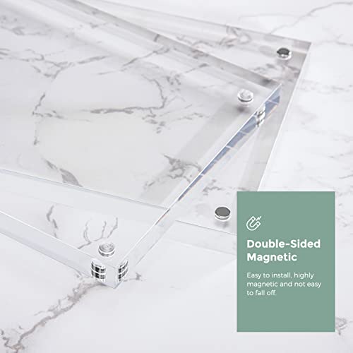 Syntrific 5x7 Acrylic Photo Frame 5Pack Premium Acrylic Photo Frame Magnetic Picture Frames Clear