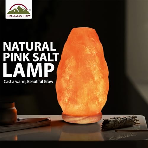 WBM LLC Himalayan Glow Natural Pink Salt Lamp, Crystal Salt Lamp Night Light with (ETL Certified) Brightness Control Dimme...