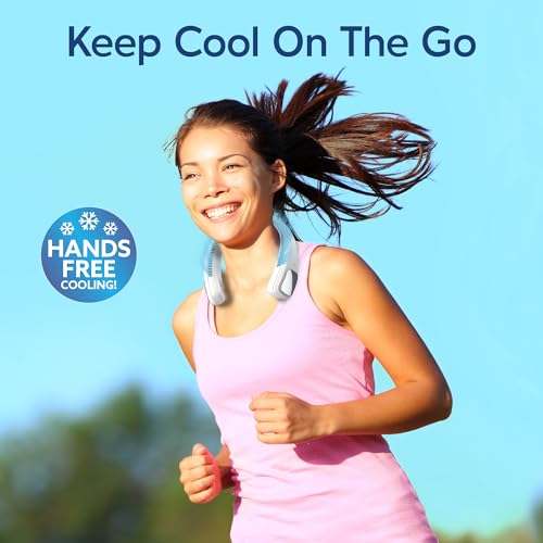 Arctic Air Freedom Personal Air Cooler - Portable 3-Speed Neck Fan, Hands-Free Wearable Design, Lightweight, Cordless And ...