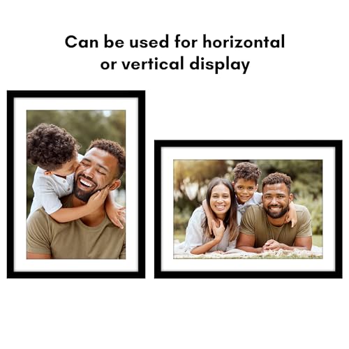 Americanflat 20x28 Picture Frame with Polished Plexiglass - Use as 16x24 Frame with Mat or Display 20x28 Photo Without Mat...