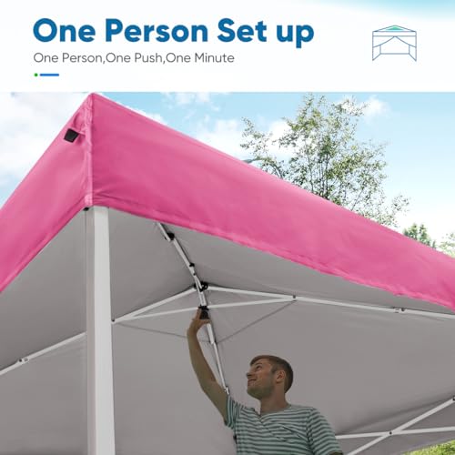 Quictent Easy Pop up Canopy Tent 10'x10' with 4 Detachable Window Sidewalls, One Person Setup, Waterproof Outdoor Portable...