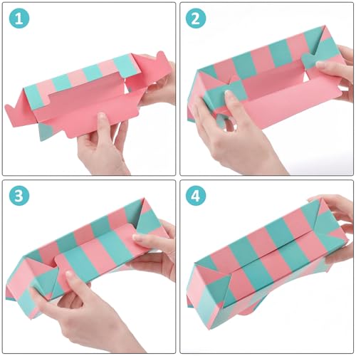 Elsjoy Set of 10 Florist Bouquet Envelope Boxes, 10 Styles Flower Bouquet Packaging Gift Paper Boxes for Wedding, Valentin...