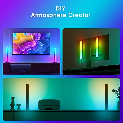 Barhootao RGB Light Bar,Smart LED Light Bar for Room,16 Million Colors,Three Control Modes,Dynamic Music Sync Mode,213 Pre...