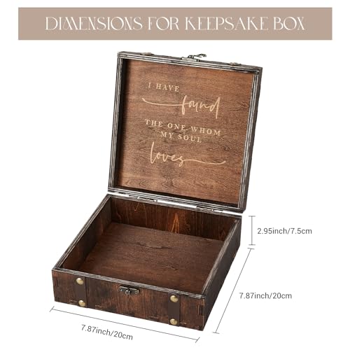 AW BRIDAL Mr and Mrs Wedding Keepsake Box for Couples, Bridal Shower Gifts for Bride to Be, 2026 Engagement Gift for Newly...