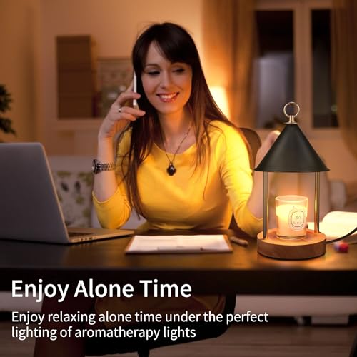 OGACFO Candle Warmer Lamp with Timer and Dimmable, Birthday Gifts Women Mom, Flameless Wax Warmer with Anti-Scald Bi Metal...