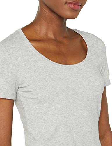 Amazon Essentials Women's Regular-Fit Short-Sleeve Scoop Neck T-Shirt, Summer Casual, Pack of 2