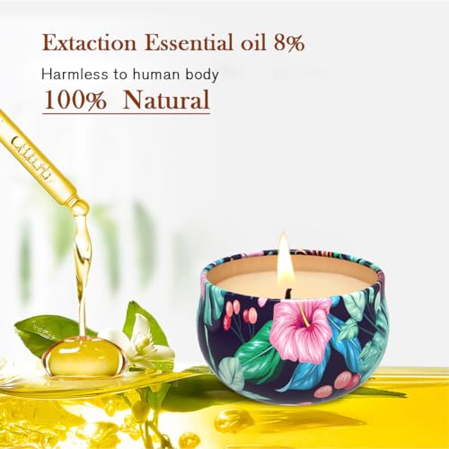 3 Pack Scented Candles Gift, 2.5 oz Aromatherapy Candles for Home Scented, Natural Soy Candles Stress Relief Gift for Wome...