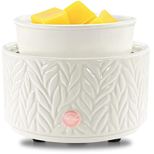 EQUSUPRO Wax Melt Warmer for Scented Wax Melts 3-in-1 Electric Ceramic Candle Wax Warmer Burner Fragrance Wax Melter for H...