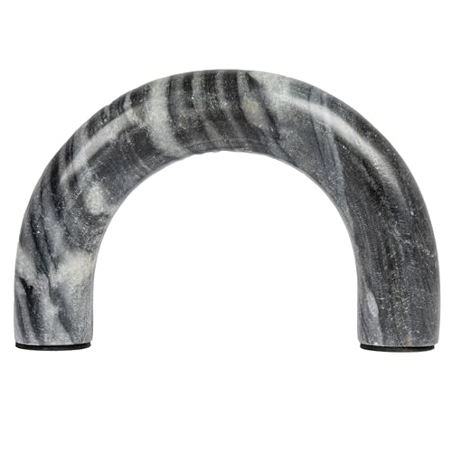 Creative Co-Op Marble Arch Tabletop Shelf, Grey Accent Decor