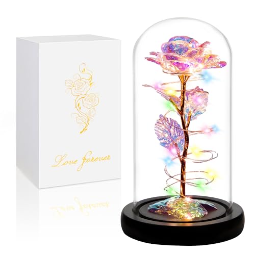 Childom Mothers Day Mom Gifts for Mom,Birthday Gifts for Women Grandma,Flowers for Delivery Prime,Colorful Rainbow Light U...