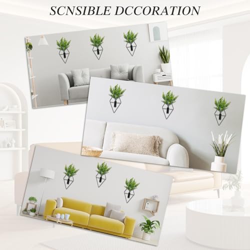 Neiteli 3 Pcs Wall Plants Artificial Decor,Boho Wall Decor,Home Office Living Room Wall Decor(Eucalyptus)