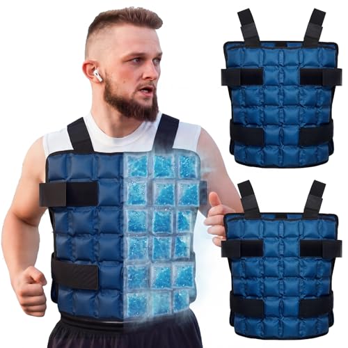 Cuffbow Ice Pack Cooling Vest for Men & Women, Vests Lightweight, Adjustable Change Reusable Cooling Vest for Weather