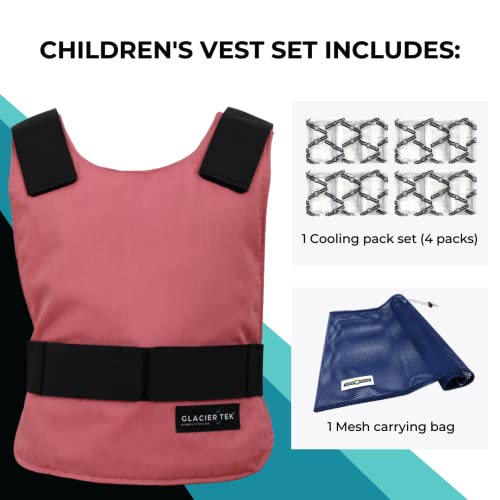 Glacier Tek Children's Cool Vest with Nontoxic Cooling Packs