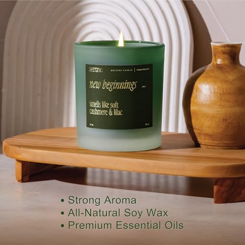 Benevolence LA New Beginnings Scented Candles | 10 oz, 40-50 Hour Burn, New Home Candle | House Warming Gifts for Women, F...
