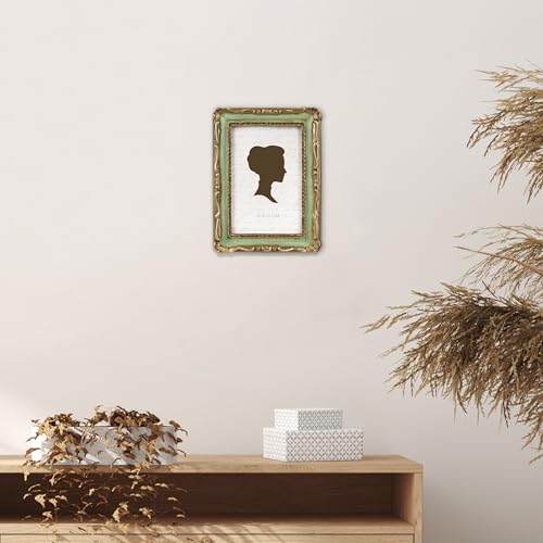 AELS 4x6 Inch Vintage Picture Frame, Elegant Antique Photo Frames with Glass Front, Photo Display, Tabletop Wall Hanging, ...