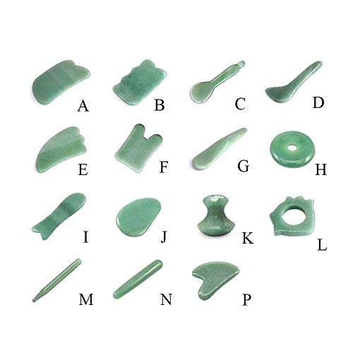 TOP SEWING Jade Acupuncture Pen Deep Tissue Gua Sha Massage Tools Natural Facial Tool Manual Acupuncture Massage Pen for F...
