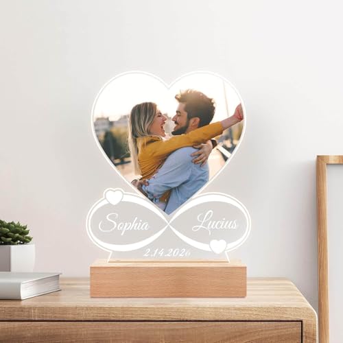 KoxSmar Custom Picture Frames, Personalized Photo Frame, Customized Picture Frames, Personalized Anniversary Photo Gifts f...