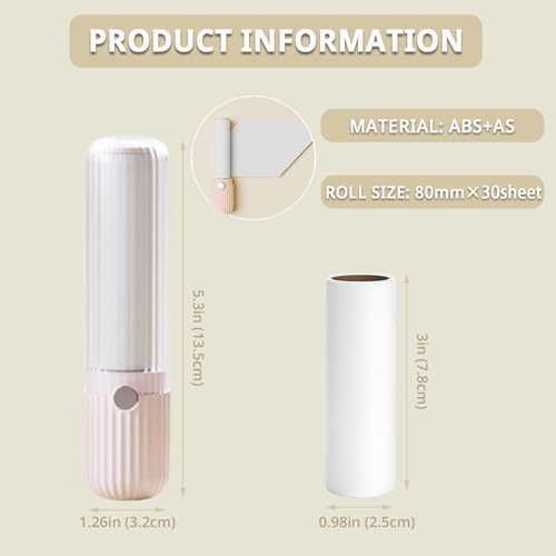 Sgdazo Compact Lint Roller with 150 Sheets - Portable Pet Hair Remover for Clothes, Furniture, and Travel Essentials House...