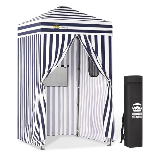 CROWN SHADES 4x4 Pop Up Changing Tent, Patented One Push Setup, Portable Changing Room, Privacy Canopy for Camping, Pool, ...