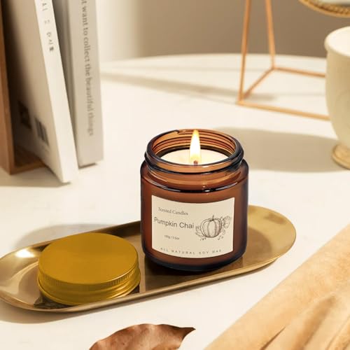 6-Pack Jar Scented Candles for Home Scented - Home Decorative Candles Gift Set, 3.5oz Soy Wax Candles for Living Room, Bat...