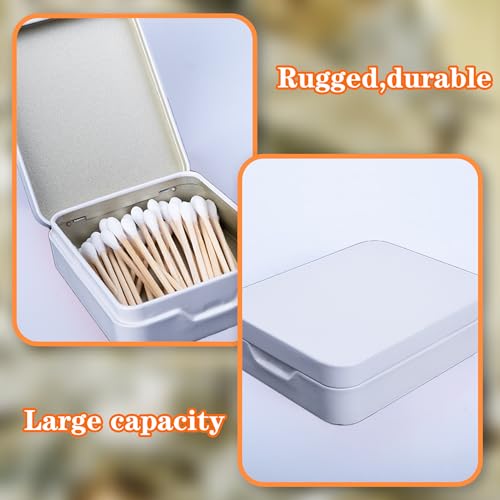 LIGHUFEIC 2Pcs Portable Travel Cotton Pad Holder,Bathroom Vanity Organizer for Cotton Balls, Swabs, Floss - Dispenser for ...