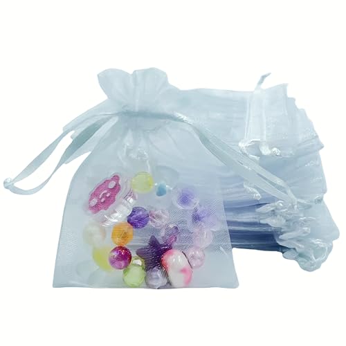 LANXINGYAN Small Organza Bags 3×4 Inches,100 Pcs Small Jewelry Bags Favor Pouches Christmas Candy Wedding Birthday Party (...