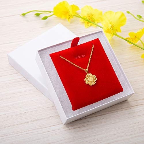 GEFTOL Jewelry Gift Boxes 20 Pack 3.5x3.5x1 Inch Cardboard Jewelry Boxes,Small Gift Boxes for Jewelry Earrings Necklaces H...