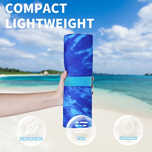 2 Pack Lightweight Thin Beach Towel Oversized 71"x32" Big Extra Large Microfiber Sand Free Towels for Adult Quick Dry Trav...