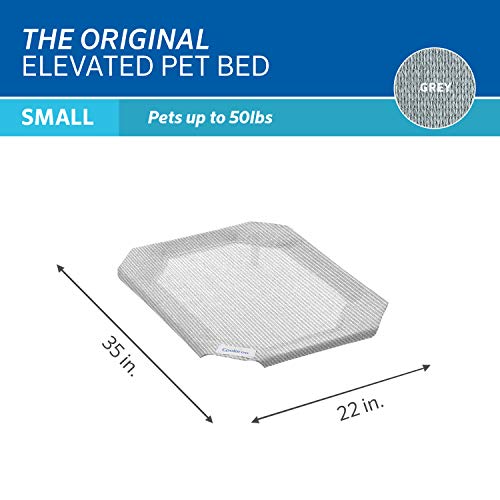 Coolaroo Replacement Cover, The Original Elevated Pet Bed by Coolaroo, Small,Grey