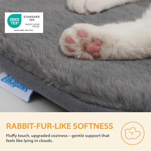 ZAKAPAWS Dog Crate Pad for Small Dogs - 24x18 Memory Foam Dog Bed, Washable & Anti-Slip Dog Bed Mat, Ultra Soft Kennel Pad...