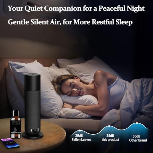 Smart Waterless Essential Oil Diffuser, Scent Air Machine for Home, Aromatherapy Scent Diffuser with Roy Tranquility Oil, ...