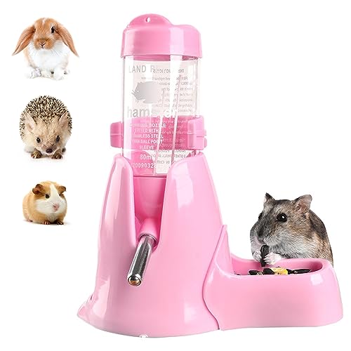 Shudyear 3 in 1 Pet Automatic Water Dispenser PP Water Bottle No Drip Small Pet Water Bottle for Dwarf Hamster Mouse Rat H...