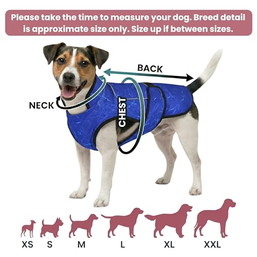 LUCOLOVE Dog Cooling Vest with Ice Pack – 2-Layer Evaporative Cooling Jacket with High Collar, UV Protection & Size-Matche...