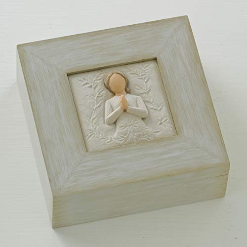 Willow Tree a tree, a prayer Memory Box, May you find strength, beauty and peace each day, Sculpted Angel, Message of Love...