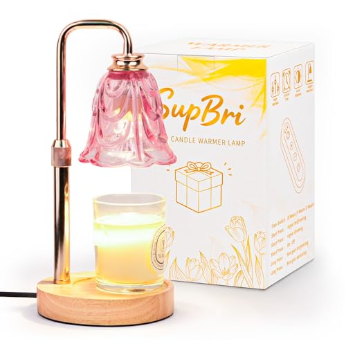 SupBri Candle Warmer Lamp with Timer for Scented jar Candles, Adjustable Height and Dimmable, Mothers Day Birthday Gift fo...