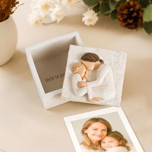QIANLING Gifts for Mom - New Mother Keepsake Box, First Time Mom Gift, Mother’s Day & Birthday Gifts for Mother, Sculpted ...