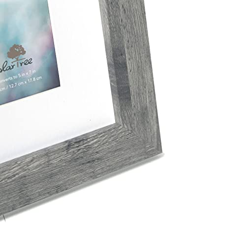 Scholartree Grey 5x7 Picture Frame,Display 5x7 without Mat or 4x6 with Mat
