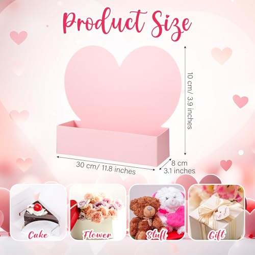 Mother's Day Heart Flower Gift Box Heart Shaped Flowers Boxes Bouquet Flower Gift Box Wedding/baby Shower Arrangements Pap...