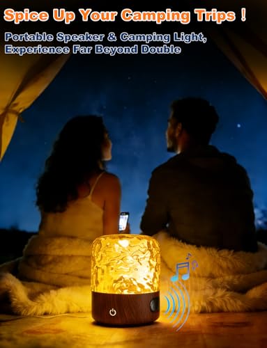 ATRIGLO Shower Light, 16 Colors LED Lamp, Wireless Rechargeable, Dimmable, Rotating Water Ripple Projection, for Bedroom, ...