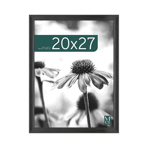MCS Studio Gallery Classic 20x27 Poster Frame Black Woodgrain Engineered Wood, Vertical & Horizontal Wall Hanging Large Pi...
