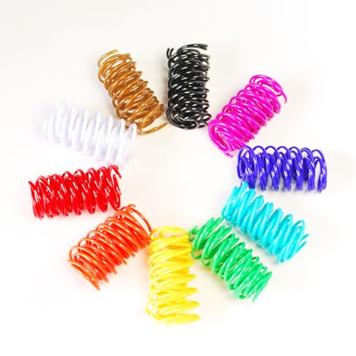 JoyArrive 40Pcs 10 Colors Box Stored Springs for Indoor Cats, Cats Coil, Cat Interactive Toys, Cat Swatting Toy, Self-Play...