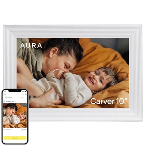 Aura Digital Picture Frame - 10.1" HD Display | Wirecutter's Best Digital Frame | Text Photos Directly to Your Frame from ...
