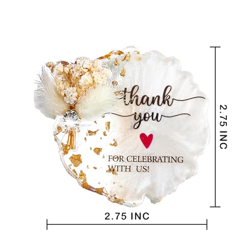 Graduation Party Favors for Guests Personalized Resin-Floral Magnets Class of 2026 Decorations, Graduation Thank You Cards...