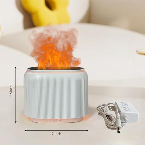 LIFFY Essential Oil Diffuser - Fireplace Fire Flame Aromatherapy Diffuser, Mist Humidifier with Multi-Color LED Lights, fo...